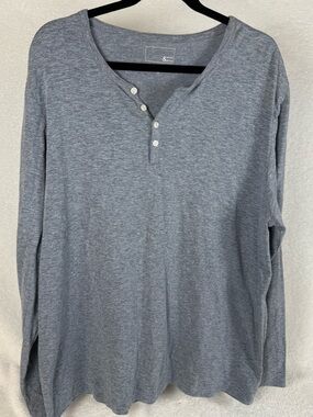 Mercer & Spring Long-Sleeve Henley Shirt - Size XL